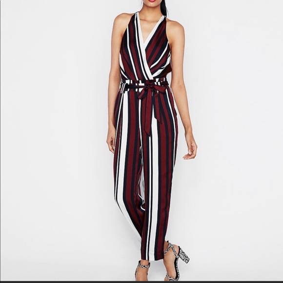 express jumpsuit striped